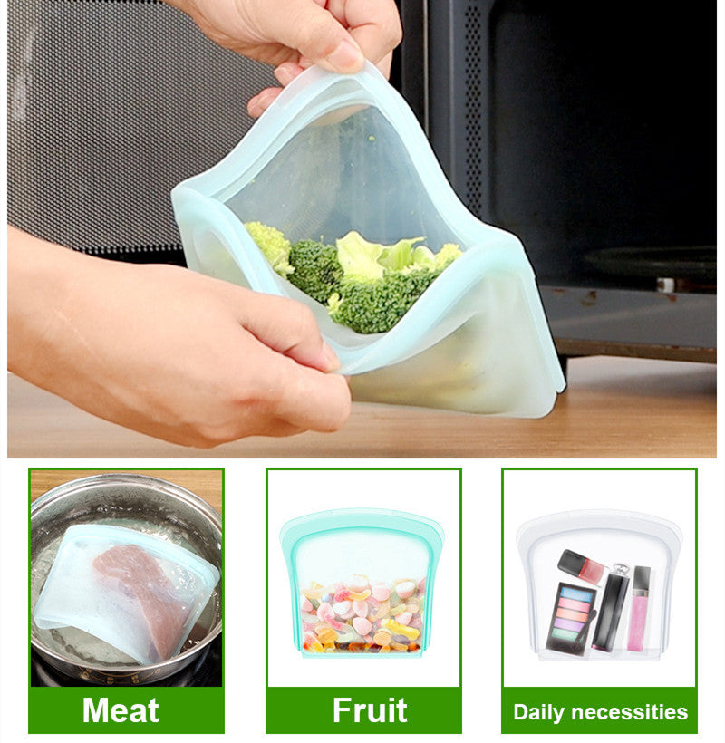 Silicone Food Fresh Bag Reusable Vacuum Sealer