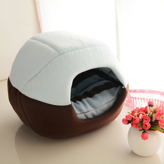 Two Uses Foldable Soft Warm Cat Dog Bed House - Everything all I want