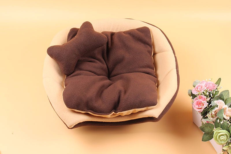 Two Uses Foldable Soft Warm Cat Dog Bed House - Everything all I want