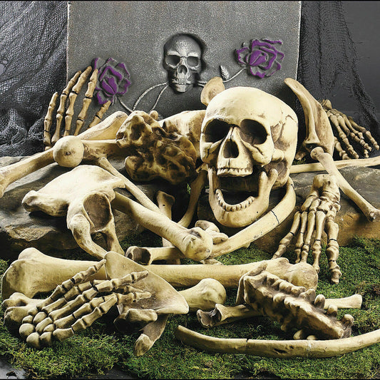 Halloween Decorations Indoor Horror Party Skeleton Bones (28 pieces)