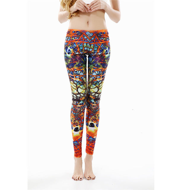 Colorful Geometric Pattern Leggings - Everything all I want