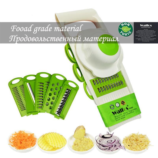 Mandoline Vegetables Cutter Peeler Tools with 5 Blade - Everything all I want