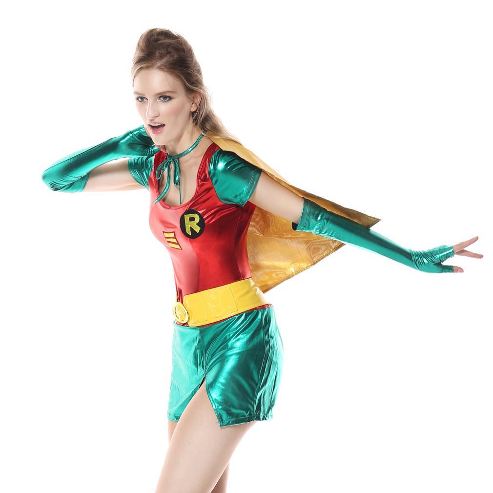 Robin Super Hero Sexy Halloween Cosplay Costume for Women - Everything all I want