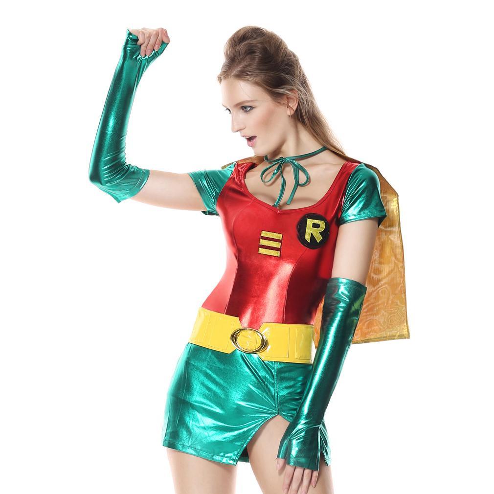 Robin Super Hero Sexy Halloween Cosplay Costume for Women - Everything all I want