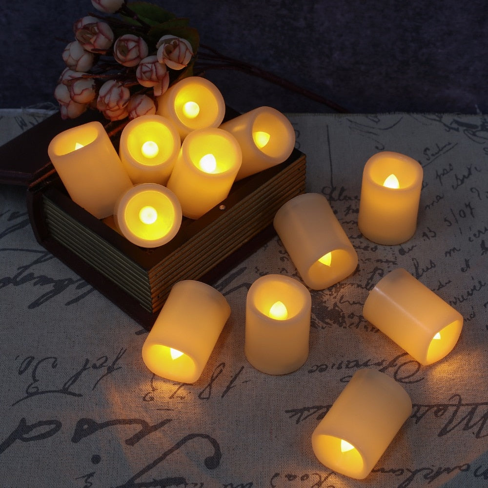 12pcs Led Electric Candle (Lights Remote Control & Timer) - Everything all I want