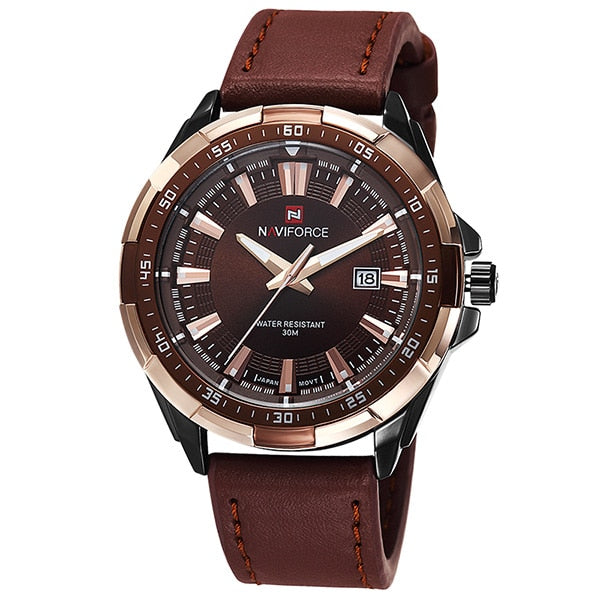 Genuine Leather Sports Men Watch - Everything all I want