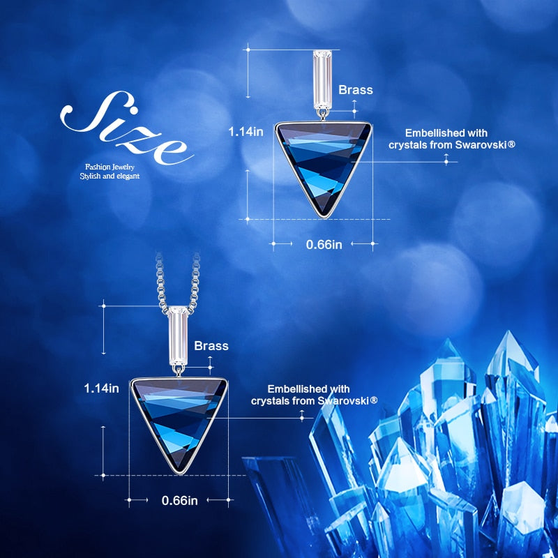 Blue Triangle Jewelry Set - Everything all I want